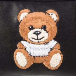 ❤️🐻MOSCHINO COUTURE TEDDY LEATHER SHOULDER BAG Retail $1500 🐻❤️